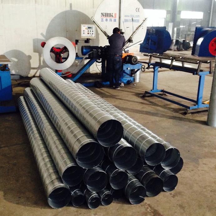 江蘇清風通用機械 專業螺旋風管廠家，鍍鋅風管直銷，高清細節圖與設備銷售一覽